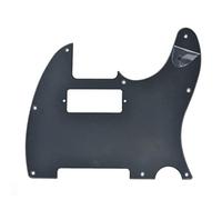KAISH Pickguard pour guitare Tele Style Pickguard avec mini trou Humbucker pour Tele/Telecaster Noir mat