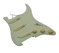 KAISH Pickguard pré-câblé pour guitare électrique avec micros Wilkinson pour Stratocaster FD USA/Mexique Blanc vieilli