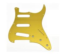 KAISH Pickguard SSS 11 trous style ST/Stratocaster pour Stratocaster/Stratocaster USA/Mexique Doré Miroir 1 pli