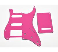KAISH Pickguard ST, 11 trous style Stratocaster, plaque arrière pour tremolo pour Stratocaster/Stratocaster USA/Mexique Rose 3 plis