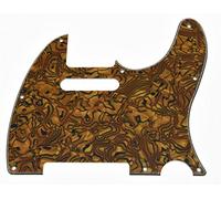 KAISH Pickguard TL 8 trous pour guitare Tele/Telecaster Tiger Stripe
