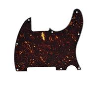 KAISH Pickguard vierge 8 trous pour guitare Telecaster Esquire Dark Tortoise