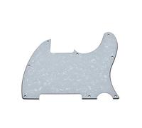 KAISH Pickguard vierge 8 trous pour Telecaster Esquire White Pearl
