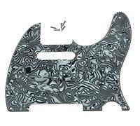 Kaish Pickguard vintage américain 5 trous pour guitare Tele TL, plaque de protection anti-rayures pour Tele/Telecaster, coque noire et blanche