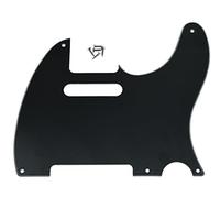Kaish Pickguard vintage américain 5 trous pour guitare Tele TL, plaque de protection anti-rayures pour Tele/Telecaster, noir, 3 plis