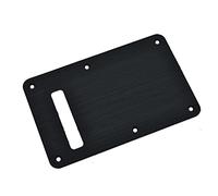 KAISH Plaque arrière en aluminium anodisé à 6 trous pour Stratocaster/Stratocaster/Stratocaster/Stratocaster USA/Mexique Noir