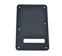 KAISH Plaque arrière en aluminium mat pour trémolo ST/Strat en métal anodisé pour Stratocaster américaine/mexicaine/Stratocaster Noir mat