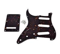 KAISH Plaque arrière pour tremolo gauche style ST/Strat SSS pour Stratocaster/Strat fabriqué aux USA/Mexique Tortue foncée