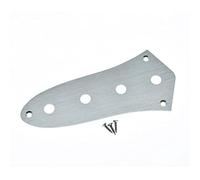 KAISH Plaque de contrôle en aluminium anodisé pour basse Jazz Bass JB avec trous de pot CTS de 9,5 mm pour basse jazz américaine/mexicaine Argenté