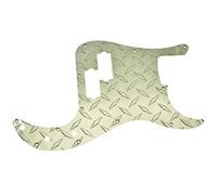 KAISH Plaque de diamant en métal de qualité supérieure à 13 trous - Style moderne - Standard de précision - Pour basse - En aluminium anodisé - Pour American Fender P Bass - Doré