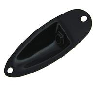 Kaish Plaque de jack noire pour guitare électrique de style Stratocaster