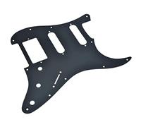 KAISH Plaque de protection en aluminium mat ST/Strat style HSS pour pickguard en métal anodisé pour ST/Strat américain/mexicain ST/Strat Noir mat