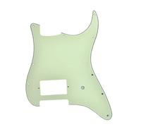KAISH Plaque de protection pour guitare 11 trous ST/Strat Style à un humbucker pour Stratocaster/Strat Delonge Vert menthe 3 couches
