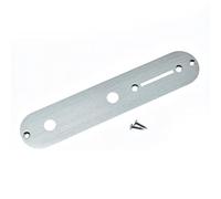 KAISH Plaque de télécommande en aluminium anodisé avec trous de 3/8" pour Telecaster américaine/mexicaine Argenté