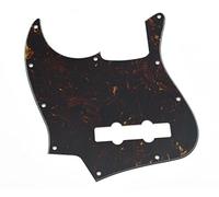 Kaish pour gaucher 4 cordes jazz J Bass Pickguard pour gaucher Scrach plaque foncé Tortue
