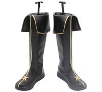 Kaishwind Cosplay bottes chaussures chaussure botte compatible with Rozen Maiden souseiseki black