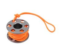 kaisudiAP Bobine de Doigt de plongée sous-Marine, Mini Bobine de Doigt en Alliage d'aluminium, Pendentif avec Ligne de Guidage en Nylon Qui Brille dans Le Noir pour la plongée sous-Marine (Grise)