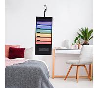 kaisudiAP Dossier extensible, 6 pochettes, format A4, pour documents, contrats, CV, montage mural, matériau PP imperméable, onglets à code couleur, organisateur permettant