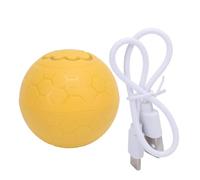 kaisudiAP Jouet interactif pour Chien, Balle en Plastique résistante aux morsures, Augmentation de l'exercice pour Animaux de Compagnie, Balle à roulement Automatique Intelligente pour (Jaune)