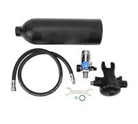 kaisudiAP Réservoir de plongée capacité 1L, Petit Cylindre d'oxygène sous-Marin Portable Rechargeable pour équipement de plongée en apnée (Noire)