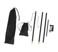 kaisudiAP Support de lanterne de Camping Camping pliant poteau de lampe léger Portable extérieur lampadaire en alliage d'aluminium suspendu support de lumière AT0391 noir