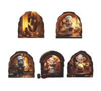 KAISUN Autocollant Trou de Souris, PVC Décoration Murale Autocollants Animal Design Délicat pour Enfants Chambres Salon Chambre, Stickers Trou de Souris (Color : TYP-3)