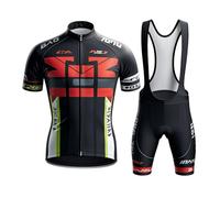 KAISUN Vêtements de Cyclisme Homme - Tenue Velo Respirante avec Cuissard Rembourré Gel 9D, pour VTT & Vélo Route Road Bike(Type-1,X-Large)