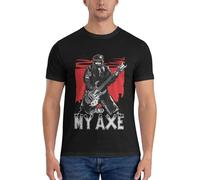 KAISUO Gimli-and-My-Axe-Heavy-Metal-Fitted-T-Shirt-Mens-Graphic-t-Shirts-Pack-Summer-Tops Black L