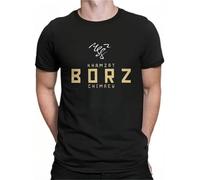 KAISUO Republic of Chechnya 100% Cotton Tshirts Khamzat Borz Chimaev Personalize Men's T Shirt Funny Tops Black L