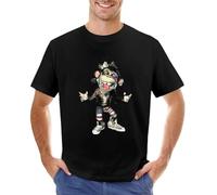 KAISUO Shaka-ponk-T-Shirt-Oversized-t-Shirts-Summer-Tops-Plain-White-t-Shirts-Men Black M