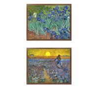 KAITAK Lot de 2 kits tapisserie de peinture diamant 5D pour adultes, peinture diamant Van Gogh à faire soi-même pour décoration murale de la maison, cadeau 30 x 40 cm, 1-2-07