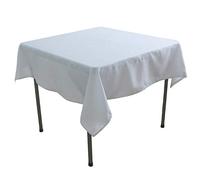 KaitatsuSen Nappe Carrée en Tissu Polyester, Blanc, 150x150 cm