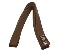KAITEN Ceinture de karaté, marron, version extra épaisse, 4,5 cm de large, en coton marron, longueur : 230 à 350 cm, marron, 350 cm