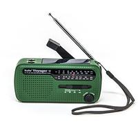 Kaito Voyager V2 Radio Portable à manivelle AM/FM à Ondes Courtes et à Ondes Courtes NOAA avec Chargeur de téléphone Portable USB et Lampe Torche LED Vert