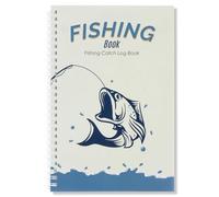 KAIU Carnet de bord de pêche, 15,2 x 22,9 cm, en papier de pierre résistant à l'eau, 61 pages, journal de pêche à la ligne avec reliure à spirales, durable et résistant aux déchirures, pour les