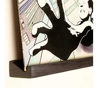 KAIU Rangement Vinyle Mural Installation Facile - Beau Matériau Premium en Chaîne Massif - Design Plat et Élégant pour Votre Maison - Échangez Facilement Vos Disques Vinyles 33 Tours - Noir