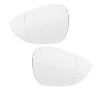 KAIUYRT Miroir Glace Dégivrant Compatible avec pour Fiesta MK6 B299/B409 2008-2017 pour B-Max 2012-2019, Rétroviseur Latéral Chauffant pour Grand Angle pour Rétroviseur Extérieur(2pcs)