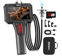 KAIWEETS Camera Endoscopique 6,5 mm Rotation Bidirectionnelle 210° Auto | Camera Canalisation 1,6 m, 4,3'' 1080P IPS-Display, IP67 Wasserdicht, Câble Flexible , pour Automobile, Plomberie, Moteur