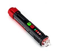 KAIWEETS Détecteur de Tension Sans Contact NCV, Test de Fil de Phase/Neutre, Buzzer Sonore & Lumineux, Lampe de Poche, Stylo Testeur de Tension Double Sensibilité 12V/48V-1000V