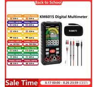 KAIWEETS KM601S multimètre numérique 10000 points True-RMS mètre Mode intelligent Mode manuel lampe de poche fonctions multiples sécurité KM601S