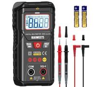KAIWEETS Multimètre Numérique KM200s True RMS, 4000 Comptes, Voltmètre Intelligent, Détecteur de Tension sans Contact, Sélection Automatique, Mesure Tension AC/DC, Résistance, Testeur de Continuité