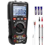 KAIWEETS Multimètre Numérique TRMS 4000 Comptes, Multimètre Professionnel, Testeur Electrique, Mesure de Tension/Courant CA/CC Résistance Capacité Diode Fréquence Température et Séquence de Phase