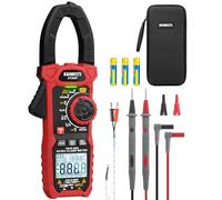 KAIWEETS Pince Amperemetrique AC/DC 1000 A, Comptage 6000, Mode VFD Et LOZ, Écran Noir et Blanc Amélioré, Résistance, Capacité, Mesure De Courant De Surtension