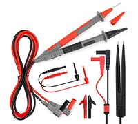 KAIWEETS Sondes de Multimètre, Kit de Test en Silicone Souple pour électricien, Cordons de Mesure avec Pinces Crocodiles et Pince KET012