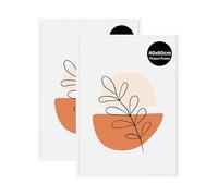 KAIWIN Lot de 2 cadres photo 40 x 60 cm, blancs, 40 x 60 cm, en bois, à suspendre, utilisés pour photos, images, affiches, puzzles