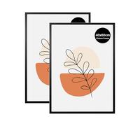 KAIWIN Lot de 2 cadres photo 40 x 60 cm, noirs, 40 x 60 cm, en bois, à suspendre, utilisés pour photos, images, puzzles, posters