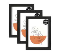 KAIWIN Lot de 3 Cadres Photo 13x18 cm, Cadre Noir 13x18 cm, pour Photos, Images, Affiches, Puzzle
