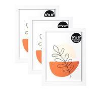 KAIWIN Lot de 3 Cadres Photo 15x20 cm, Cadre Blanc 15x20 cm, pour Photos, Images, Affiches, Puzzle