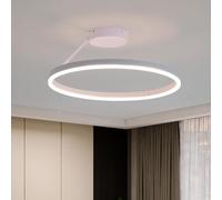 kaixunl Plafonnier Circulaire, Lustre LED Ring, Moderne Et Simple, Blanc À Dimmable Luminaire Plafonniers Idéal pour Salon Salle À Manger Chambre Cuisine Couloir Ou L'entrée Lampe 40cm