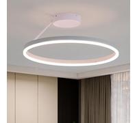 kaixunl Plafonnier Circulaire, Lustre LED Ring, Moderne Et Simple, Blanc À Dimmable Luminaire Plafonniers Idéal pour Salon Salle À Manger Chambre Cuisine Couloir Ou L'entrée Lampe 50cm
